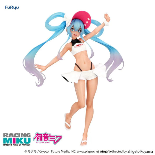 Hatsune Miku GT Project Trio-Try-iT PVC Statue Racing Miku 2024 Summer Holiday Ver. 21 cm - Smalltinytoystore