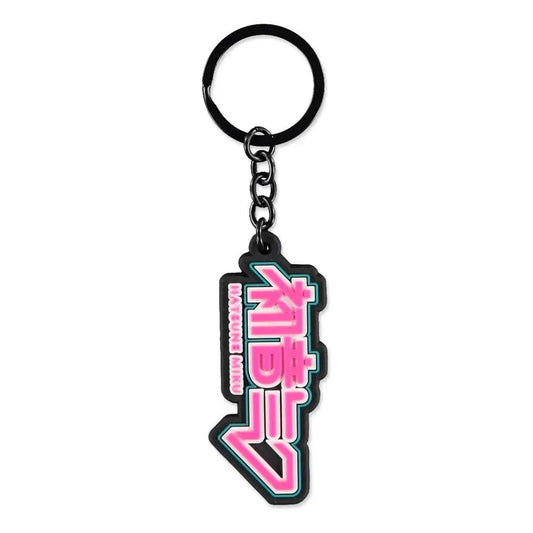 Hatsune Miku Gummi-Schlüsselanhänger Logo - Smalltinytoystore