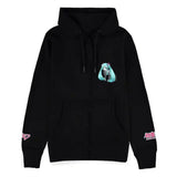 Hatsune Miku Kapuzenjacke mit Reißverschluß Black - Smalltinytoystore