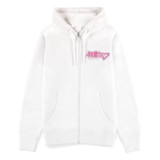 Hatsune Miku Kapuzenjacke mit Reißverschluß White Größe L - Smalltinytoystore