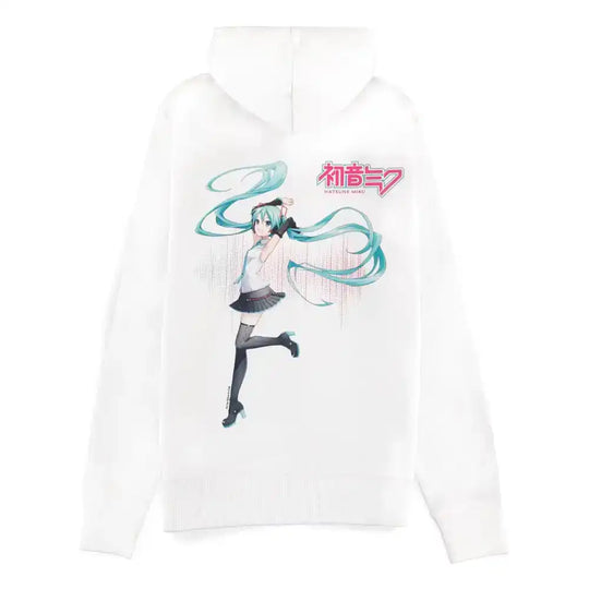 Hatsune Miku Kapuzenjacke mit Reißverschluß White Größe XXL - Smalltinytoystore