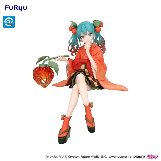 Hatsune Miku Noodle Stopper PVC Statue Flower Fairy Winter Cherry 15 cm - Smalltinytoystore