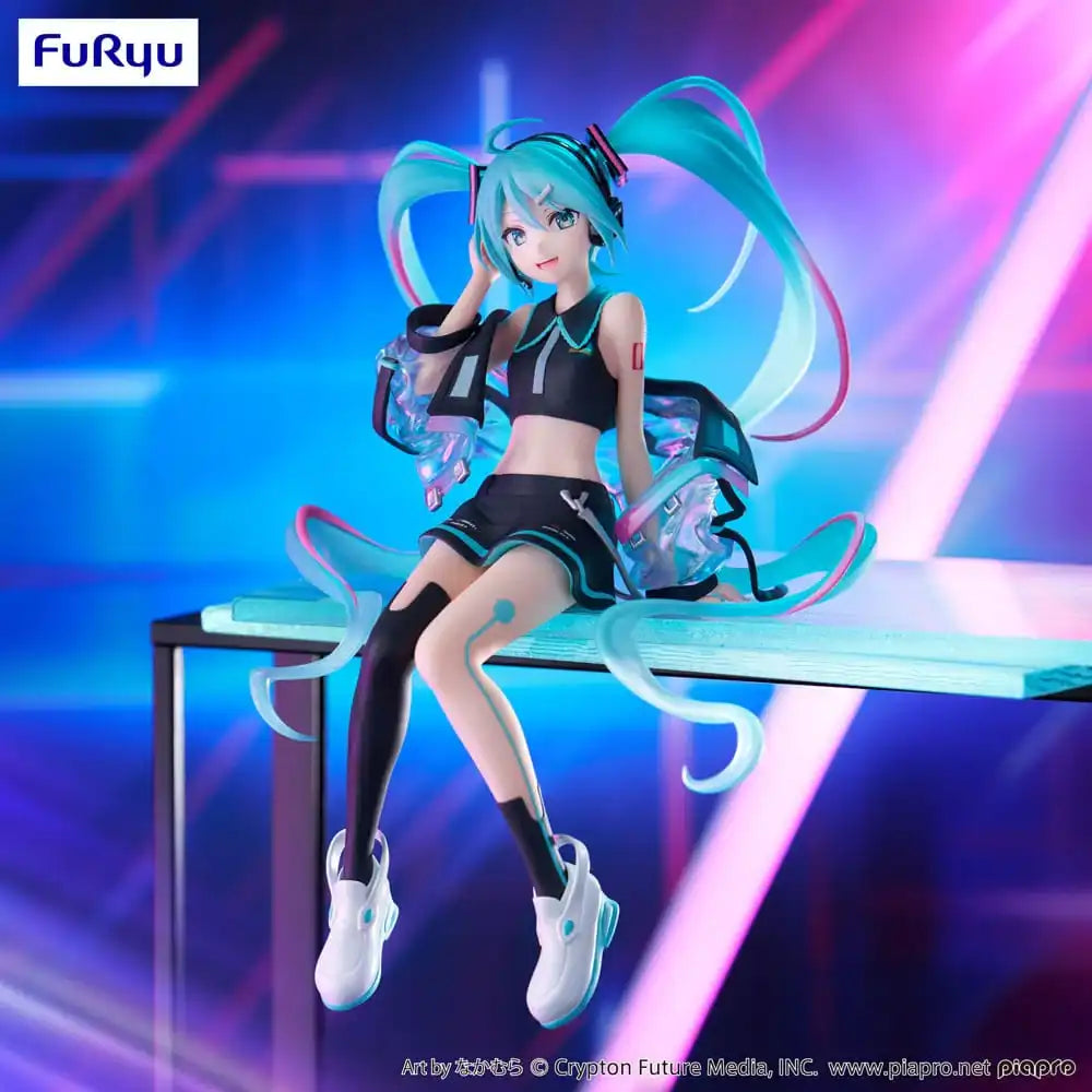 Hatsune Miku Noodle Stopper PVC Statue Neon Cyber 16 cm - Smalltinytoystore