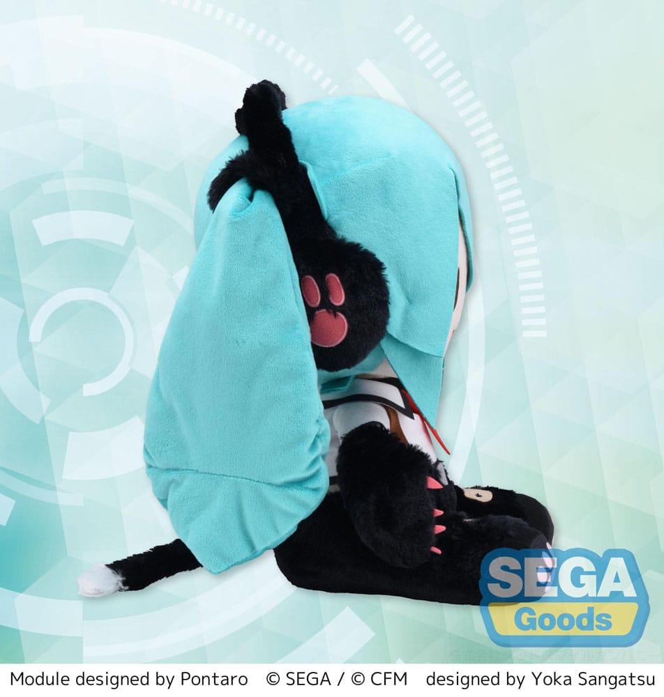 Hatsune Miku Project Diva Arcade Future Tone Fuwa Petit Plüschfigur Hatsune Miku Kitty Cat LL 30 cm - Smalltinytoystore
