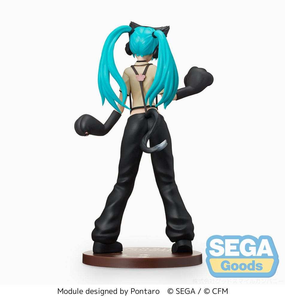 Hatsune Miku Project DIVA Arcade Future Tone SPM PVC Statue Hatsune Miku Kitty Cat 23 cm - Smalltinytoystore