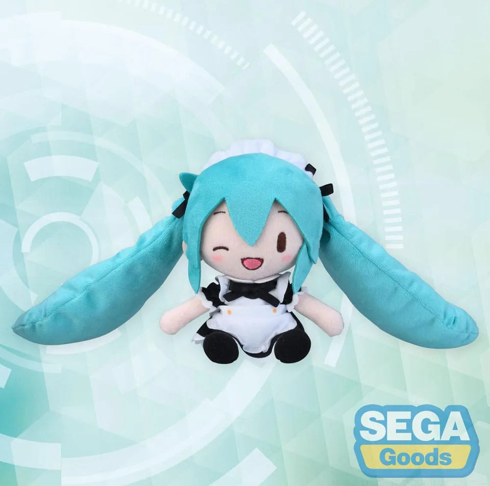 Hatsune Miku Project Diva Arcade Fuwa Petit Mini Plüschfigur Hatsune Miku Maid Ver. (EX) 16 cm - Smalltinytoystore