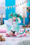 Hatsune Miku PVC Statue Desktop Cute Figure Hatsune Miku Cat Ear T-Shirt Ver. 13 cm