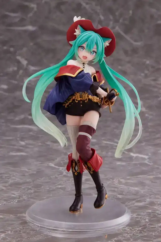 Hatsune Miku PVC Statue Hatsune Miku Wonderland Puss in Boots 18 cm - Smalltinytoystore