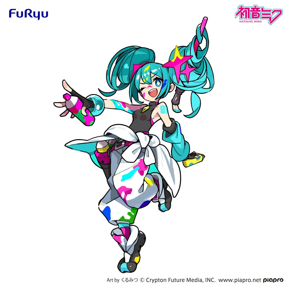 Hatsune Miku Trio-Try-iT PVC Statue Miku Paint Girl 19 cm - Smalltinytoystore