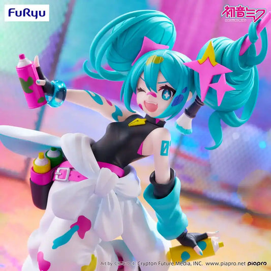 Hatsune Miku Trio-Try-iT PVC Statue Miku Paint Girl 19 cm - Smalltinytoystore
