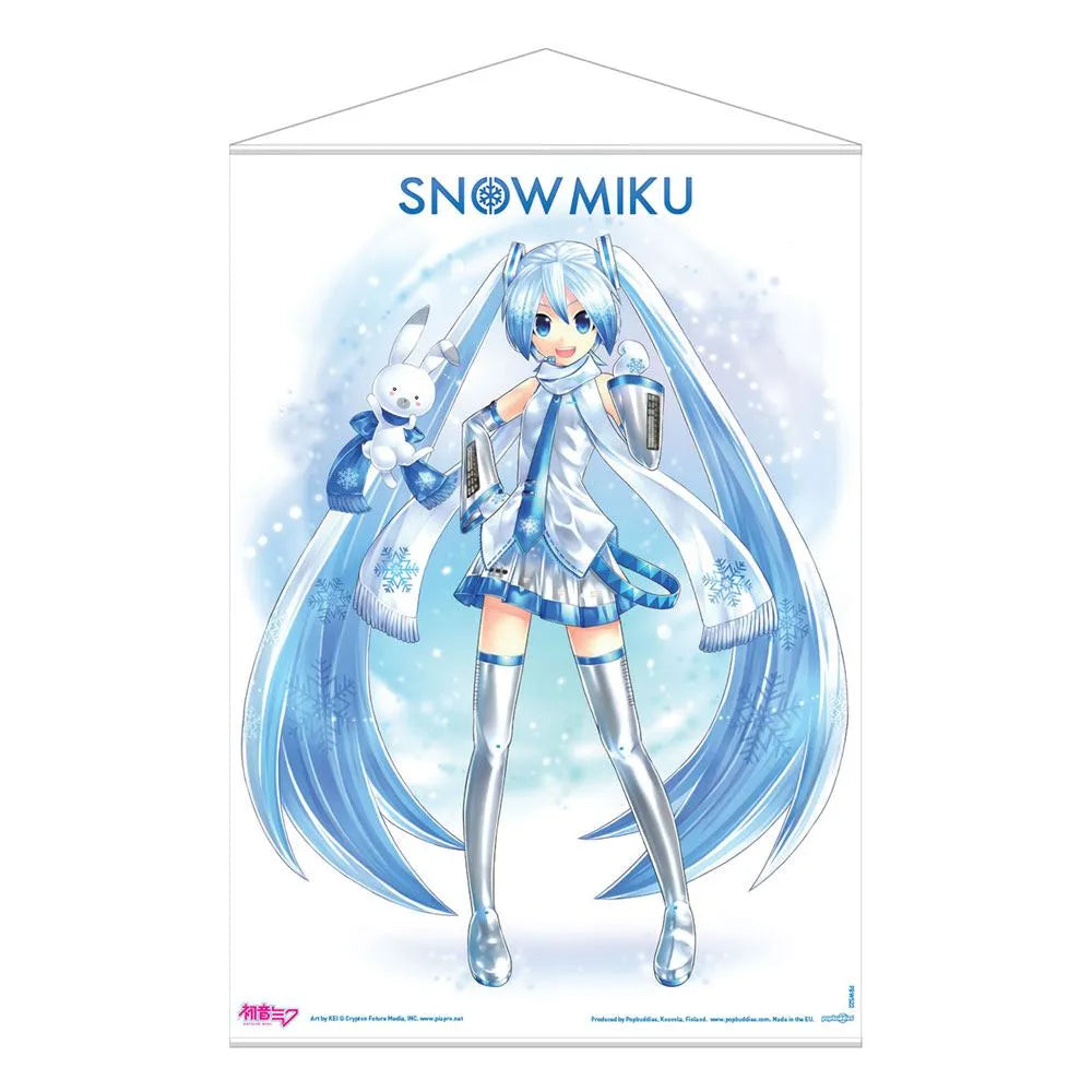 Hatsune Miku Wandrolle Snow Miku 50 x 70 cm - Smalltinytoystore