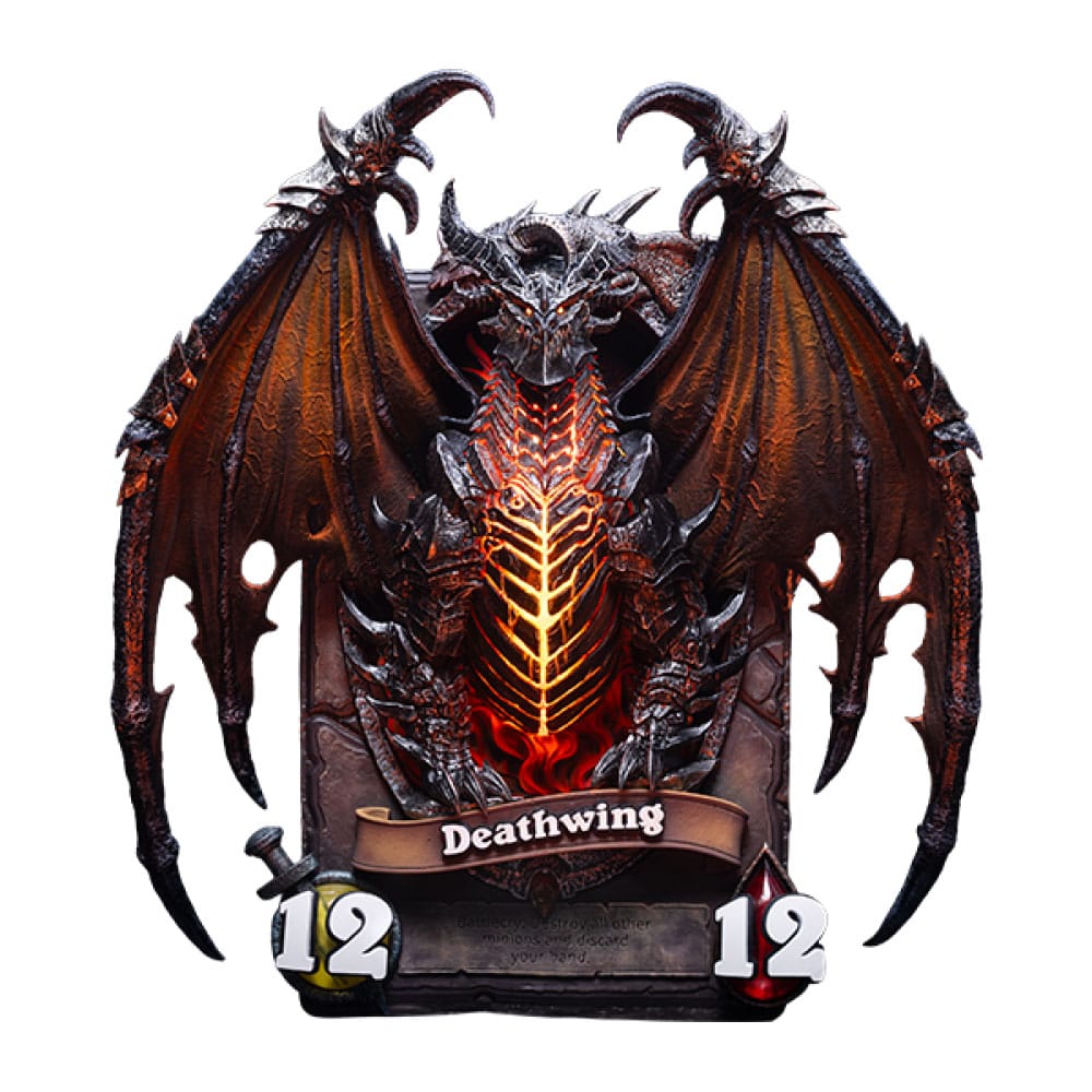 Hearthstone 3D Art Frame Statue Deathwing 34 cm - Smalltinytoystore