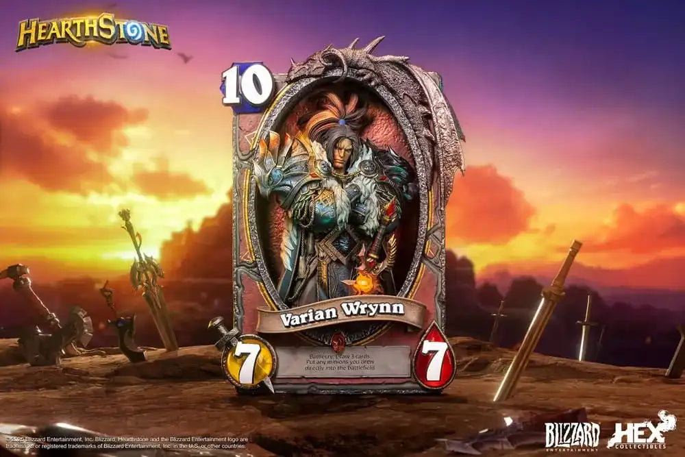 Hearthstone 3D Art Frame Statue Varian Wrynn 31 cm - Smalltinytoystore