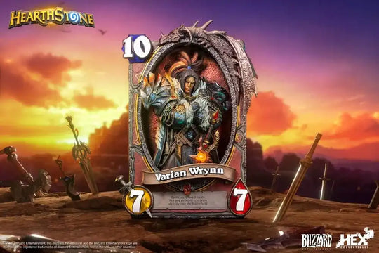 Hearthstone 3D Art Frame Statue Varian Wrynn 31 cm - Smalltinytoystore