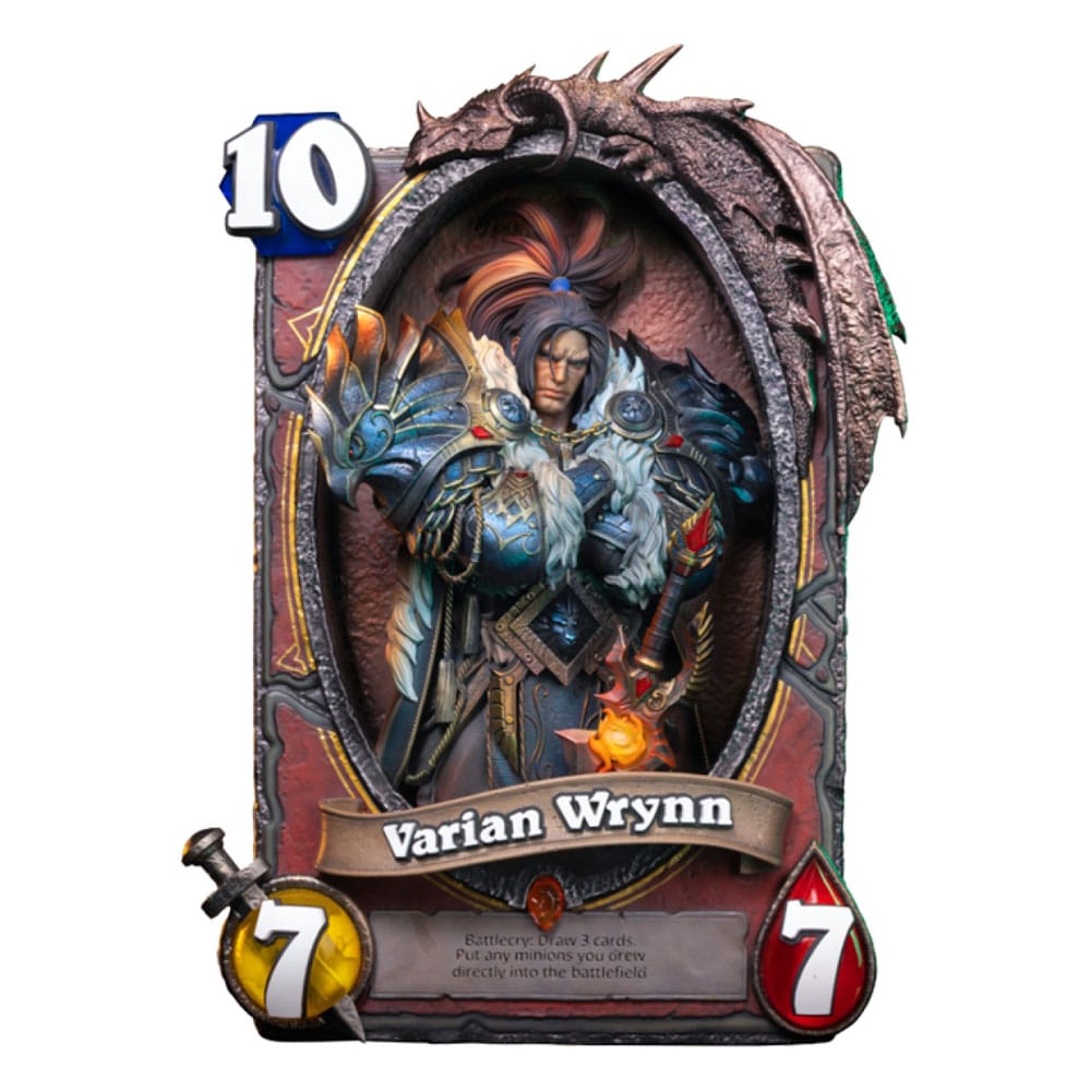 Hearthstone 3D Art Frame Statue Varian Wrynn 31 cm - Smalltinytoystore