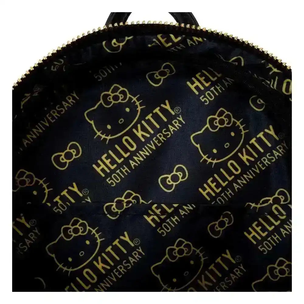 Hello Kitty 50th Anniversary by Loungefly Mini Rucksack Metallic Gold - Smalltinytoystore