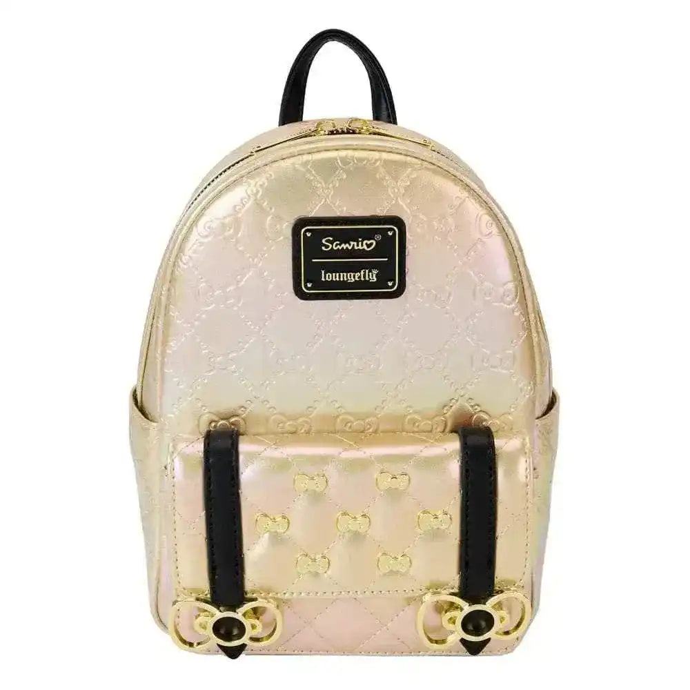 Hello Kitty 50th Anniversary by Loungefly Mini Rucksack Metallic Gold - Smalltinytoystore