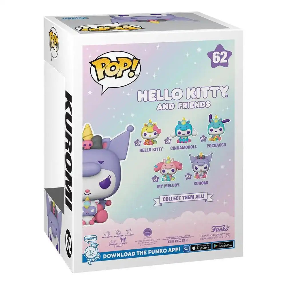 Hello Kitty and Friends POP! Sanrio Vinyl Figur Kuromi 9 cm - Smalltinytoystore