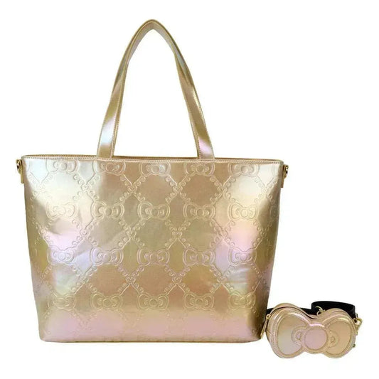 Hello Kitty by Loungefly Tragetasche 50th Anniversary Gold - Smalltinytoystore