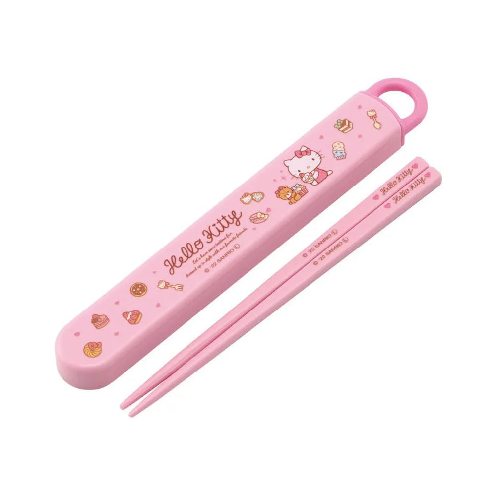Hello Kitty Essstäbchen mit Box Sweety pink 16 cm - Smalltinytoystore
