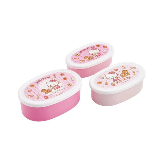 Hello Kitty Lunch Box 3 er Set Sweety pink - Smalltinytoystore
