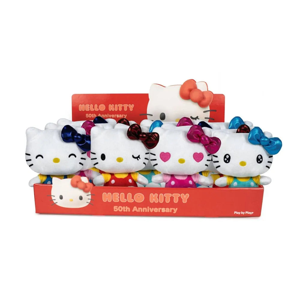 Hello Kitty Plüschfiguren 16 cm 50th Anniversary Display (12) - Smalltinytoystore
