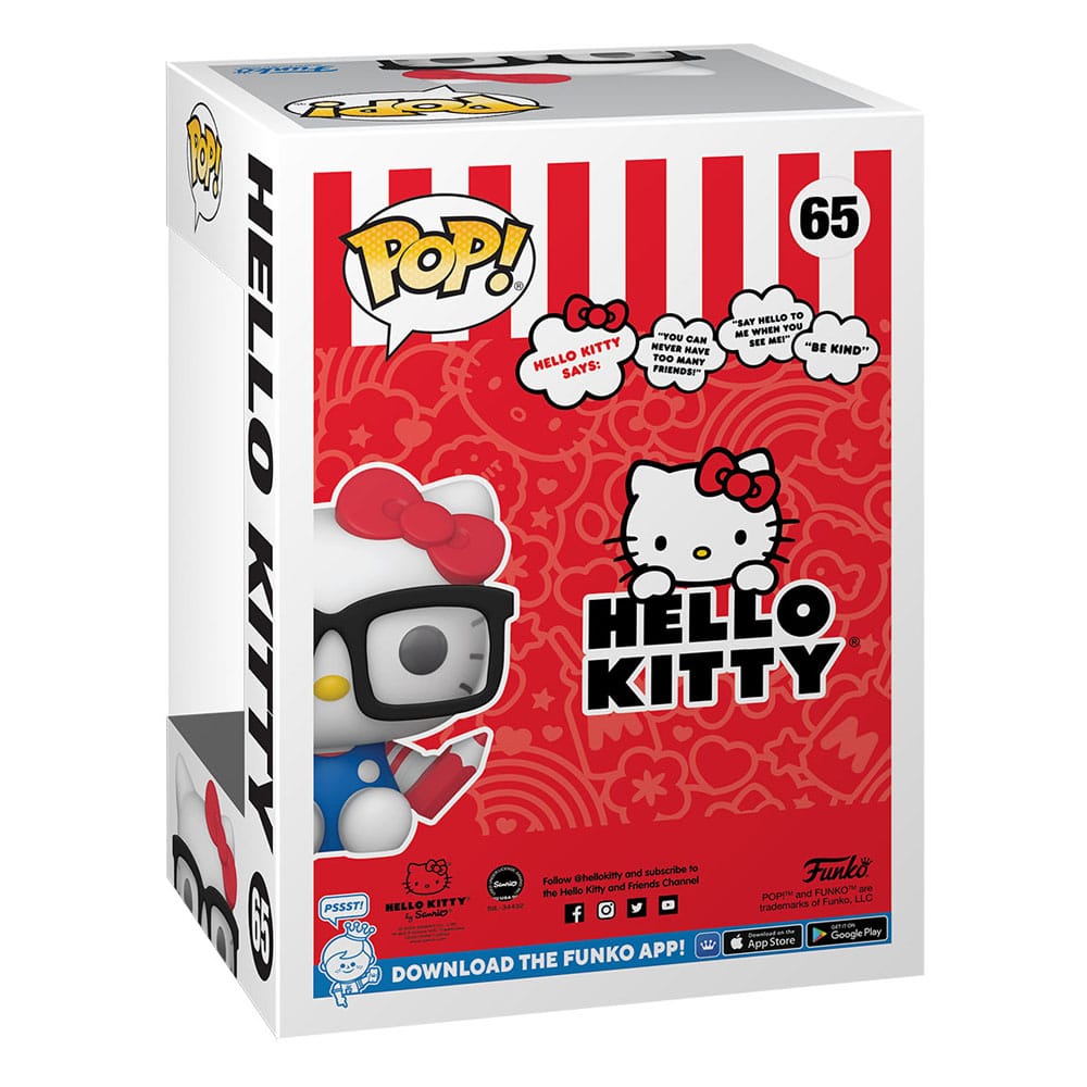 Hello Kitty POP! Sanrio Vinyl Figur Hello Kitty Nerd 9 cm - Smalltinytoystore