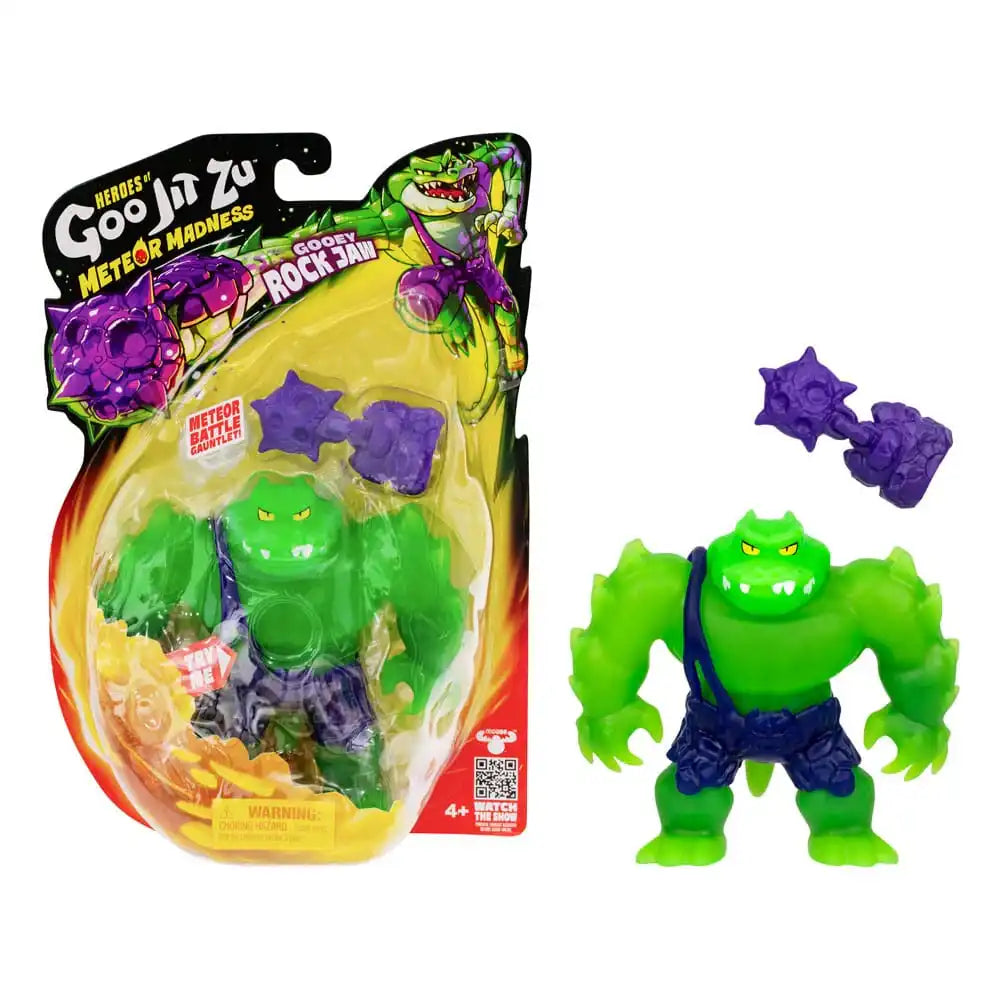 Heroes of Goo Jit Zu Meteor Madness Dehnbare Figur Rock Jaw 12 cm - Smalltinytoystore