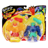 Heroes of Goo Jit Zu Meteor Madness Dehnbare Figuren 2er-Pack Flame Blazagon vs. Cacticus 13 cm - Smalltinytoystore
