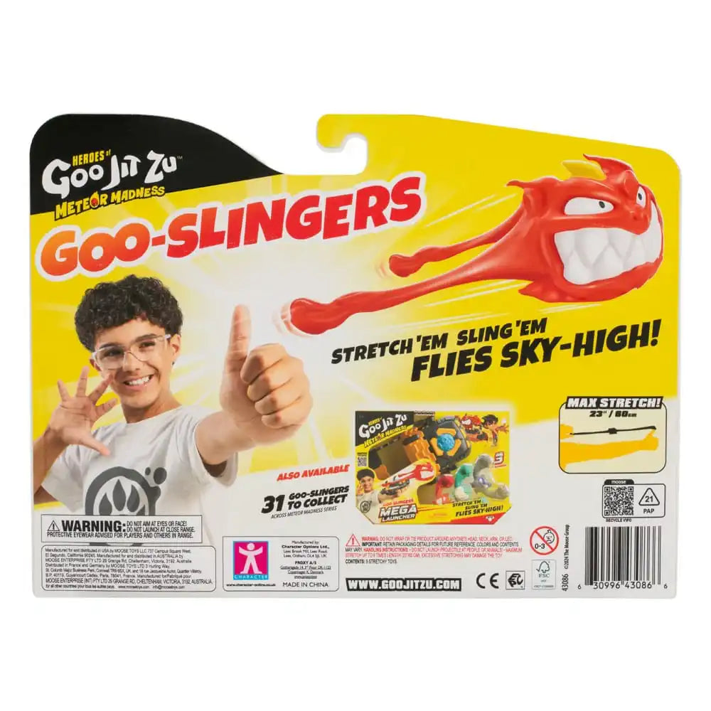 Heroes of Goo Jit Zu Meteor Madness Dehnbare Figuren 5er-Pack Goo Slingers Hyper Blast Slingers 5 cm - Smalltinytoystore