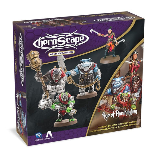Heroscape Armeeerweiterung Embers of War: Crimson Widow & Dreadnoughts of Caraway Cavern *Englische Version* - Smalltinytoystore