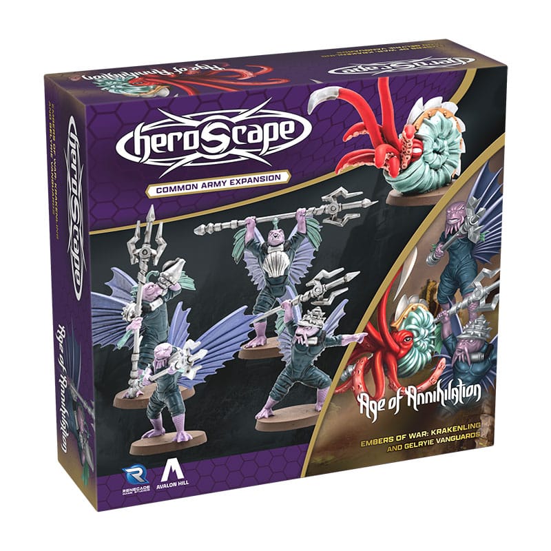 Heroscape Armeeerweiterung Embers of War: Krakenling & Gelryie Vanguards *Englische Version* - Smalltinytoystore
