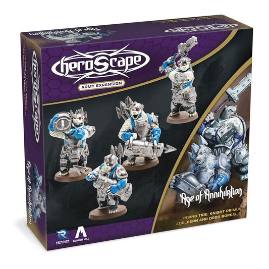 Heroscape Erweiterung Rising Tide - Knight Primus Adelbern & Ordo Borealis Army *Englische Version* - Smalltinytoystore