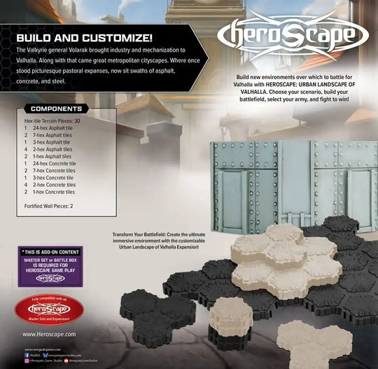 Heroscape Terrain-Erweiterung The Urban Landscape of Valhalla *Englische Version*