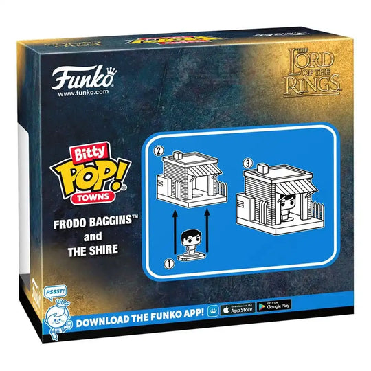 Herr der Ringe Bitty POP! Town Vinyl Figur Frodo at Shire - Smalltinytoystore