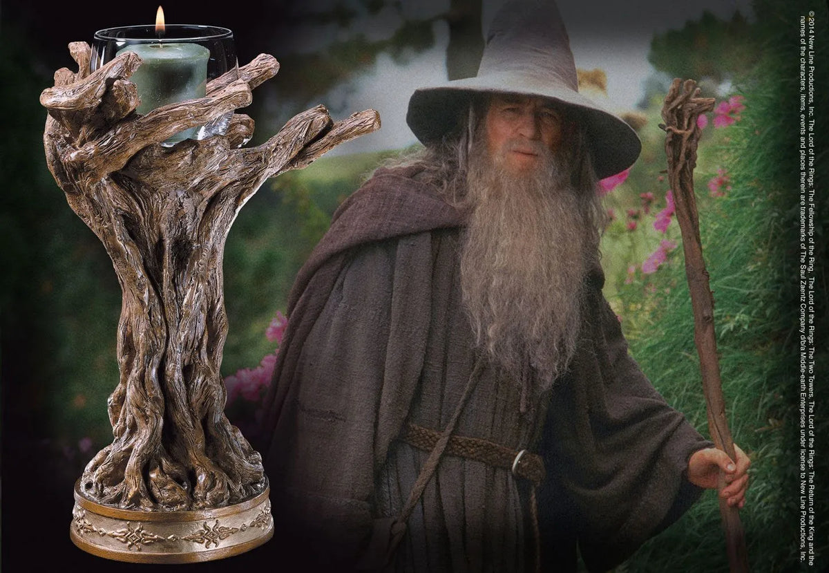 Herr der Ringe Kerzenstaender Gandalf der Graue 23 cm - Smalltinytoystore