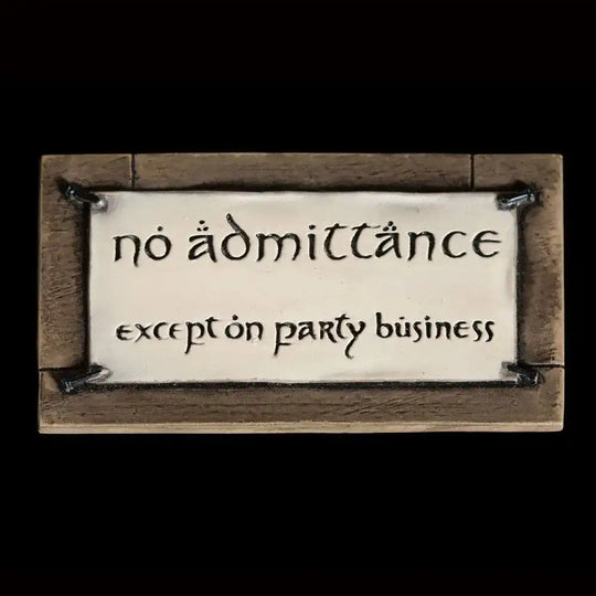Herr der Ringe Magnet No Admittance - Smalltinytoystore
