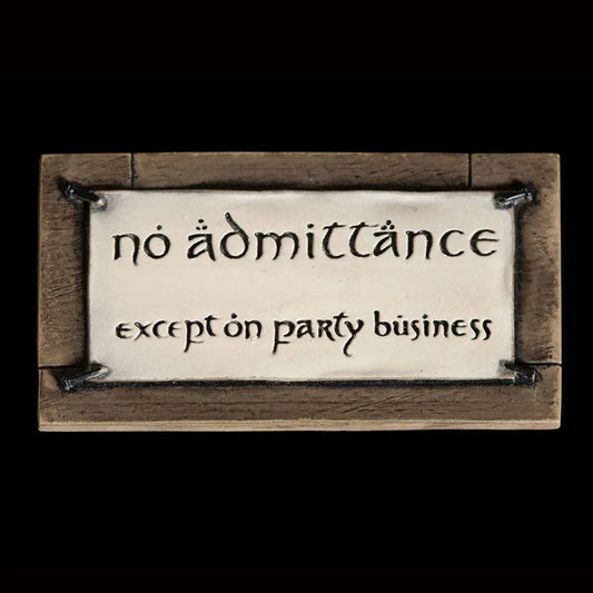 Herr der Ringe Magnet No Admittance - Smalltinytoystore
