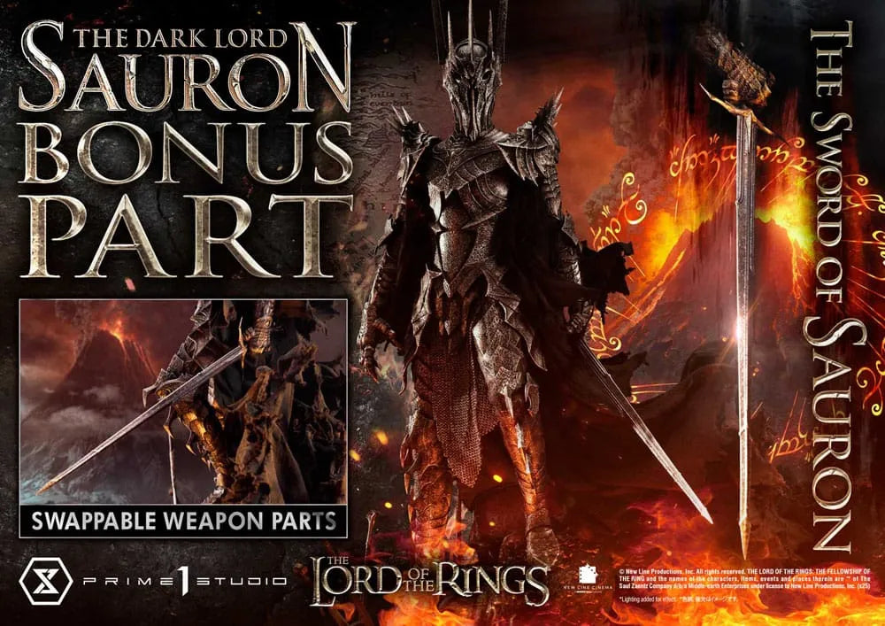 Herr der Ringe Museum Masterline Series Statue 1/3 The Dark Lord Sauron Bonus Version 117 cm - Smalltinytoystore