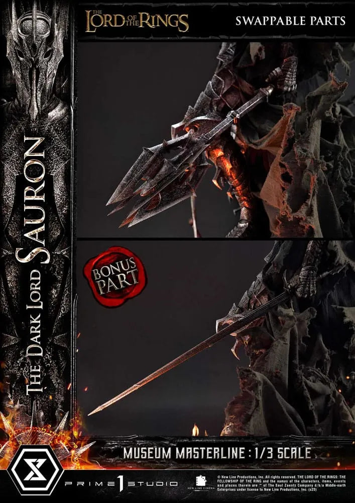 Herr der Ringe Museum Masterline Series Statue 1/3 The Dark Lord Sauron Bonus Version 117 cm - Smalltinytoystore