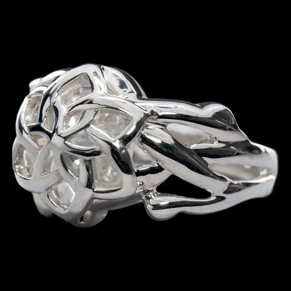 Herr der Ringe Nenya Galadriel's Ring (Sterling Silber) Größe 6.75 - Smalltinytoystore