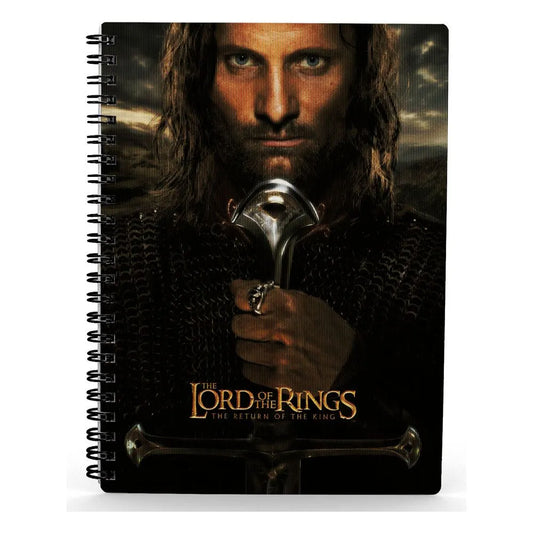 Herr der Ringe Notizbuch mit 3D-Effekt Aragorn - Smalltinytoystore