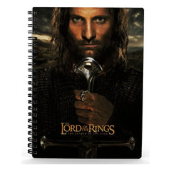 Herr der Ringe Notizbuch mit 3D-Effekt Aragorn - Smalltinytoystore