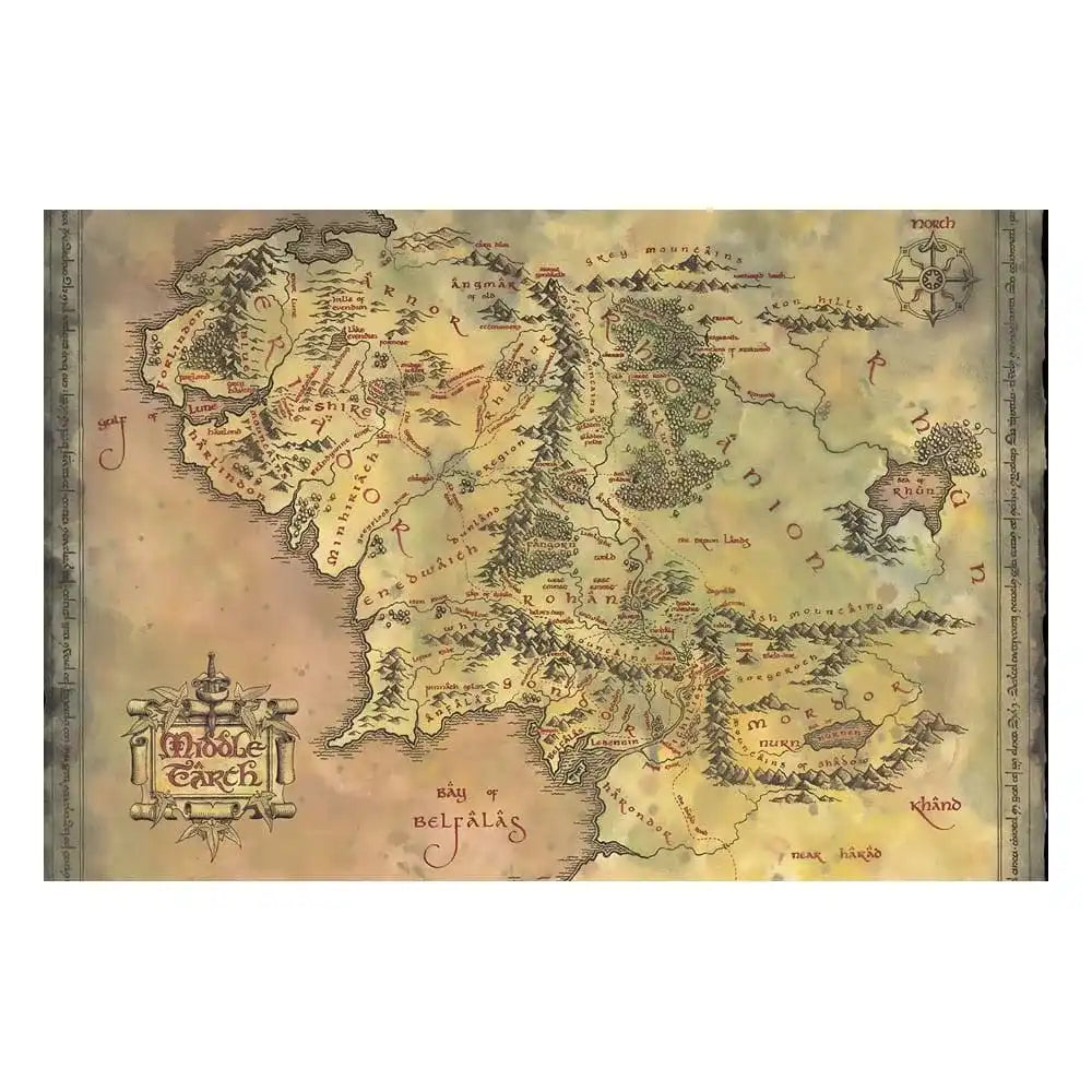 Herr der Ringe Poster Set Middle Earth 61 x 91 cm (4) - Smalltinytoystore