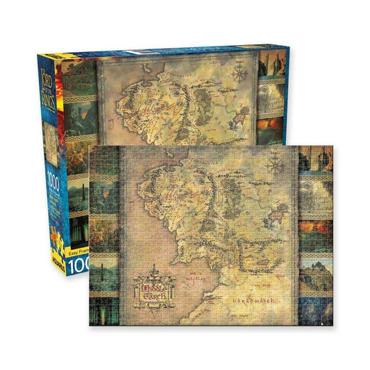 Herr der Ringe Puzzle Map (1000 Teile) - Smalltinytoystore