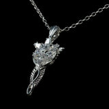 Herr der Ringe Replik 1/1 Anhänger & Kette Arwens Abendstern (Sterling Silber) - Smalltinytoystore