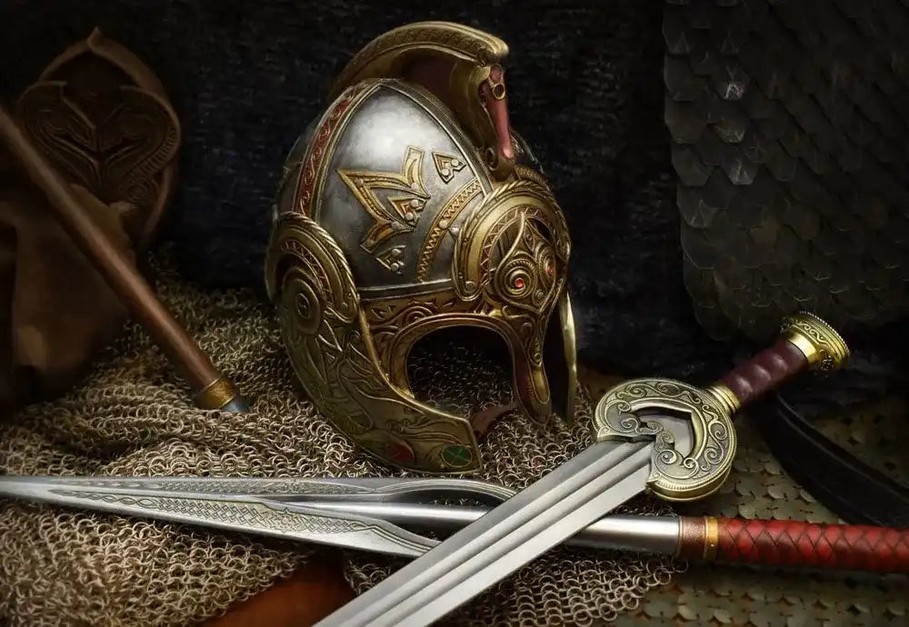 Herr der Ringe Replik 1/1 Helm von König Théoden - Smalltinytoystore