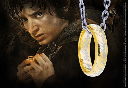 Herr der Ringe Ring mit Kette Der Eine Ring (Sterling Silber) - Smalltinytoystore