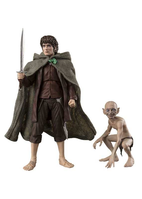 Herr der Ringe S.H. Figuarts Actionfiguren Frodo Beutlin & Gollum - Smalltinytoystore