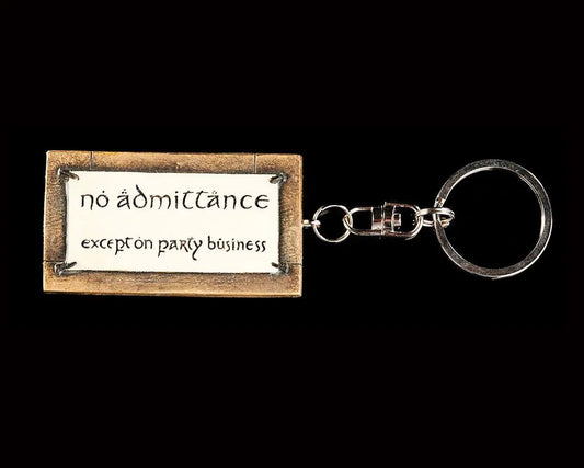 Herr der Ringe Schlüsselanhänger No Admittance 6 cm - Smalltinytoystore